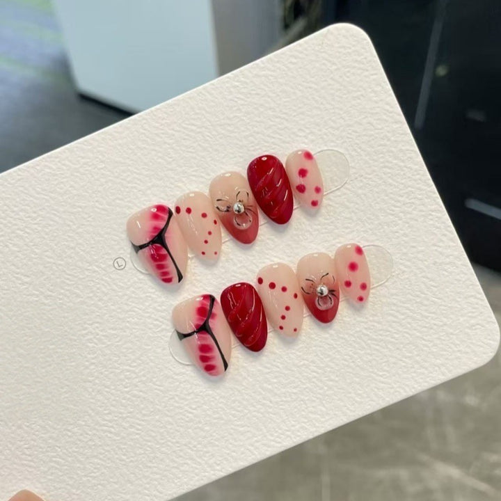 Creative Art Nails Set with Decorative Accents Stornfield