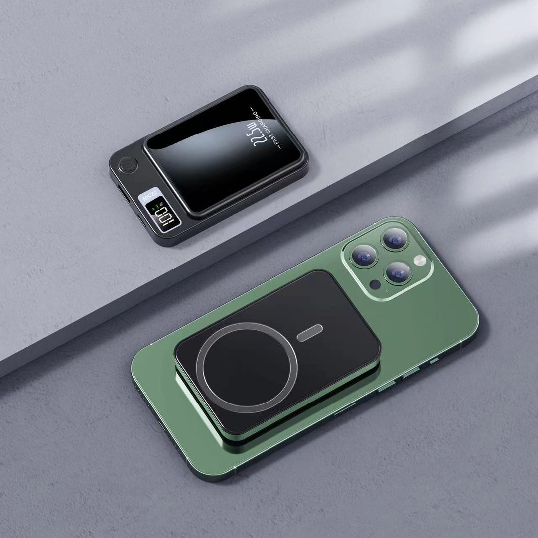 Portable power bank with intelligent LCD display and wireless charging function Stornfield