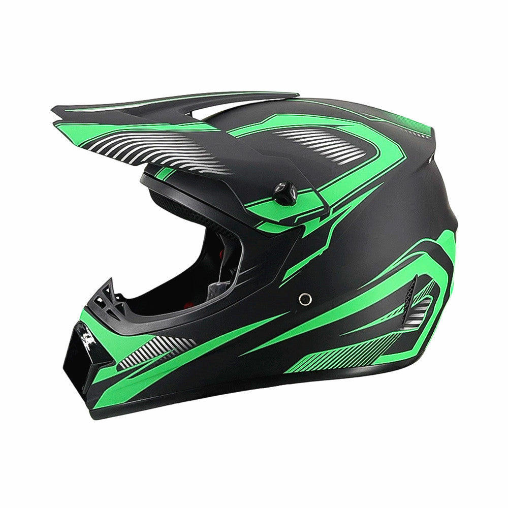 full-face motocross helmet with extended visor and reinforced chin guard Stornfield