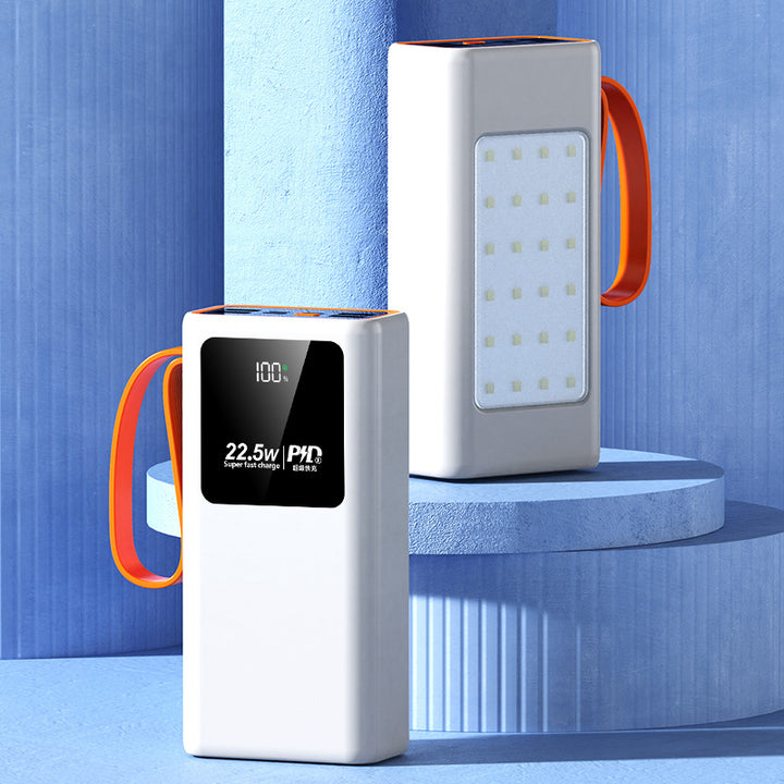 Portable power bank with powerful solar charging technology and LED lamp Stornfield