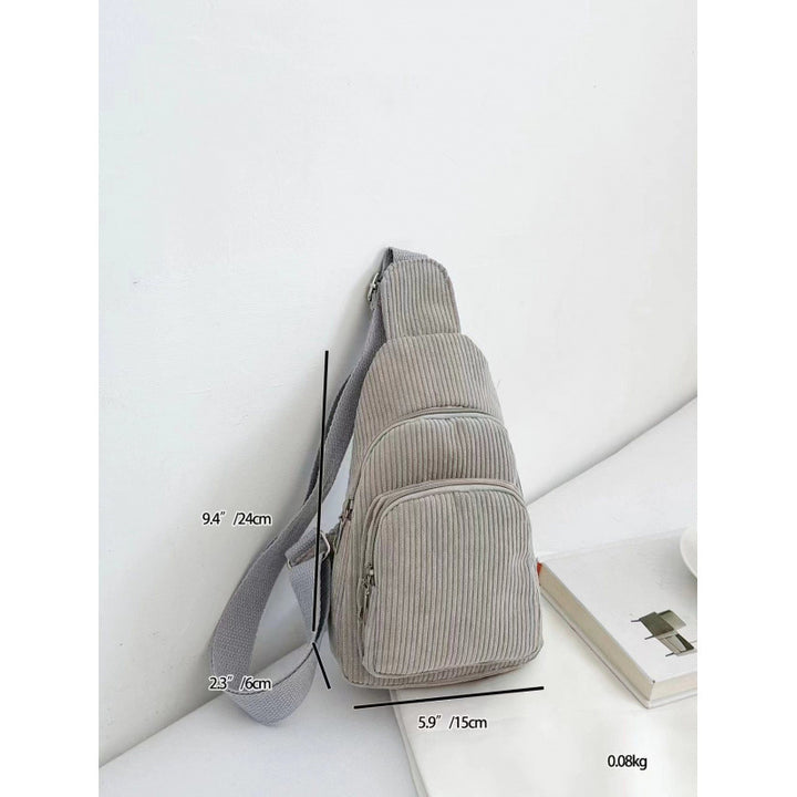 WoMulti-Compartment Corduroy Sling Bag Stornfield