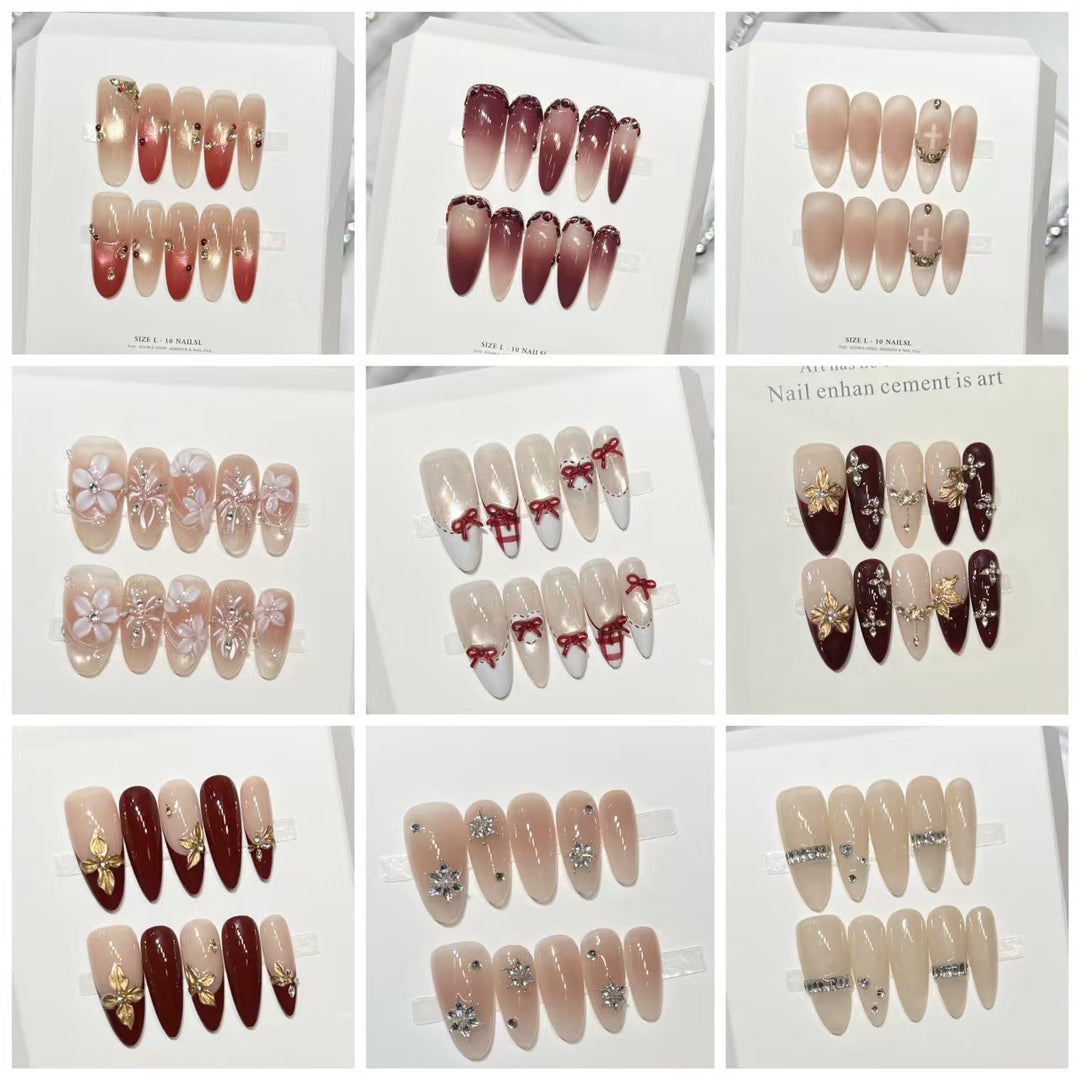 Festive Themed Press-On Nail Set