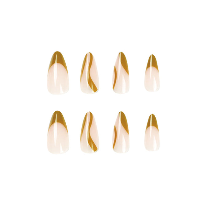Artful stiletto nails with artistic design Stornfield