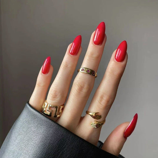 Stylish Press-On Nail Set with Shimmering Finish Stornfield