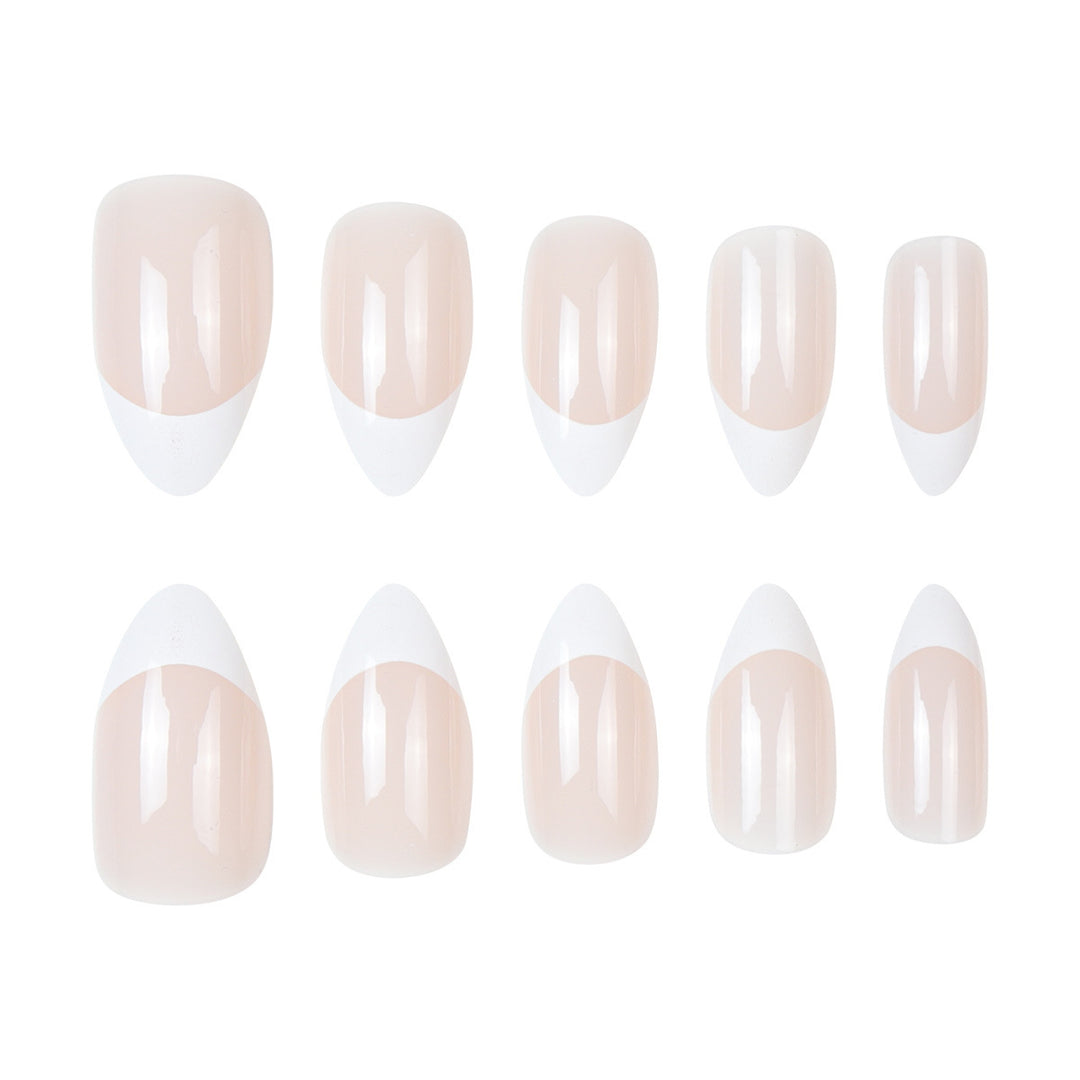 Elegant French Tip Stiletto Press-On Nails Stornfield 1789085334