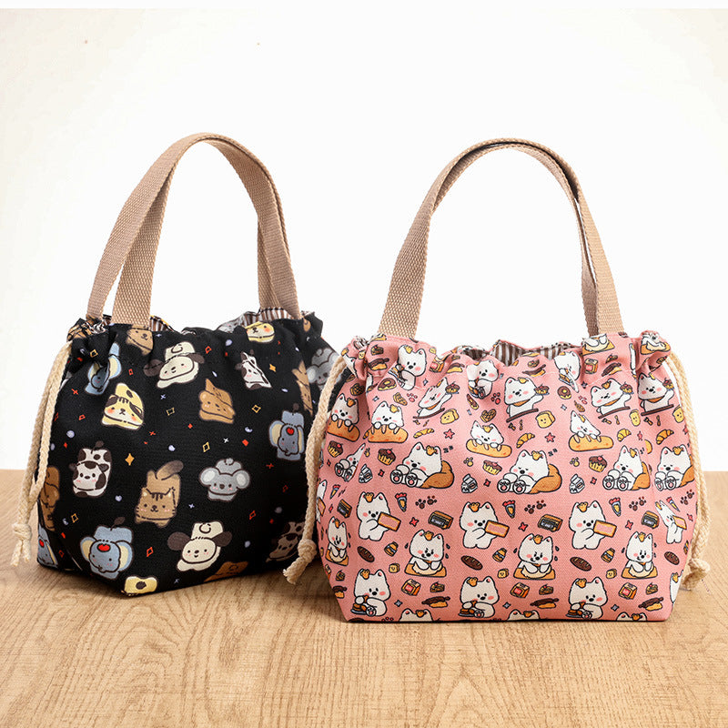 Drawstring Cat-Themed Storage Bag Stornfield