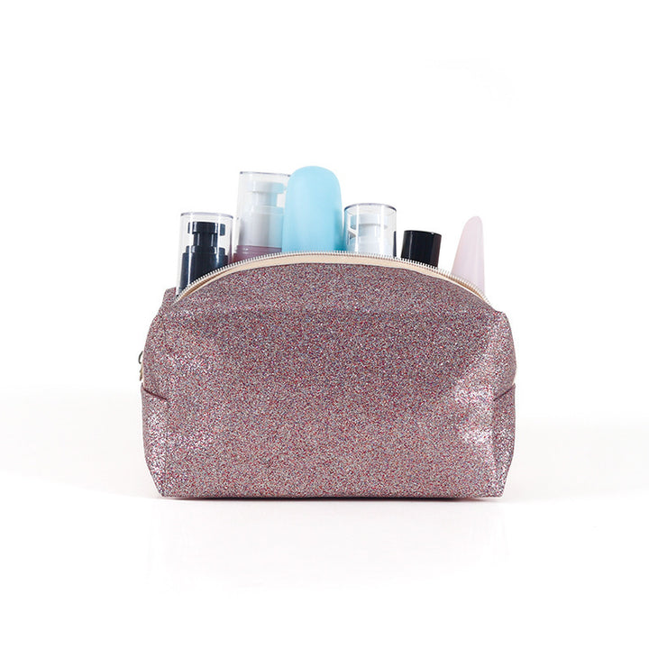 Glittery Travel Cosmetic Pouch
