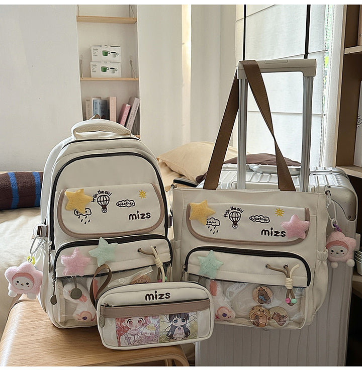Whimsical Multi-Pocket Backpack Set Stornfield