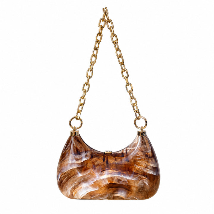 Curved Acrylic Shoulder Bag
