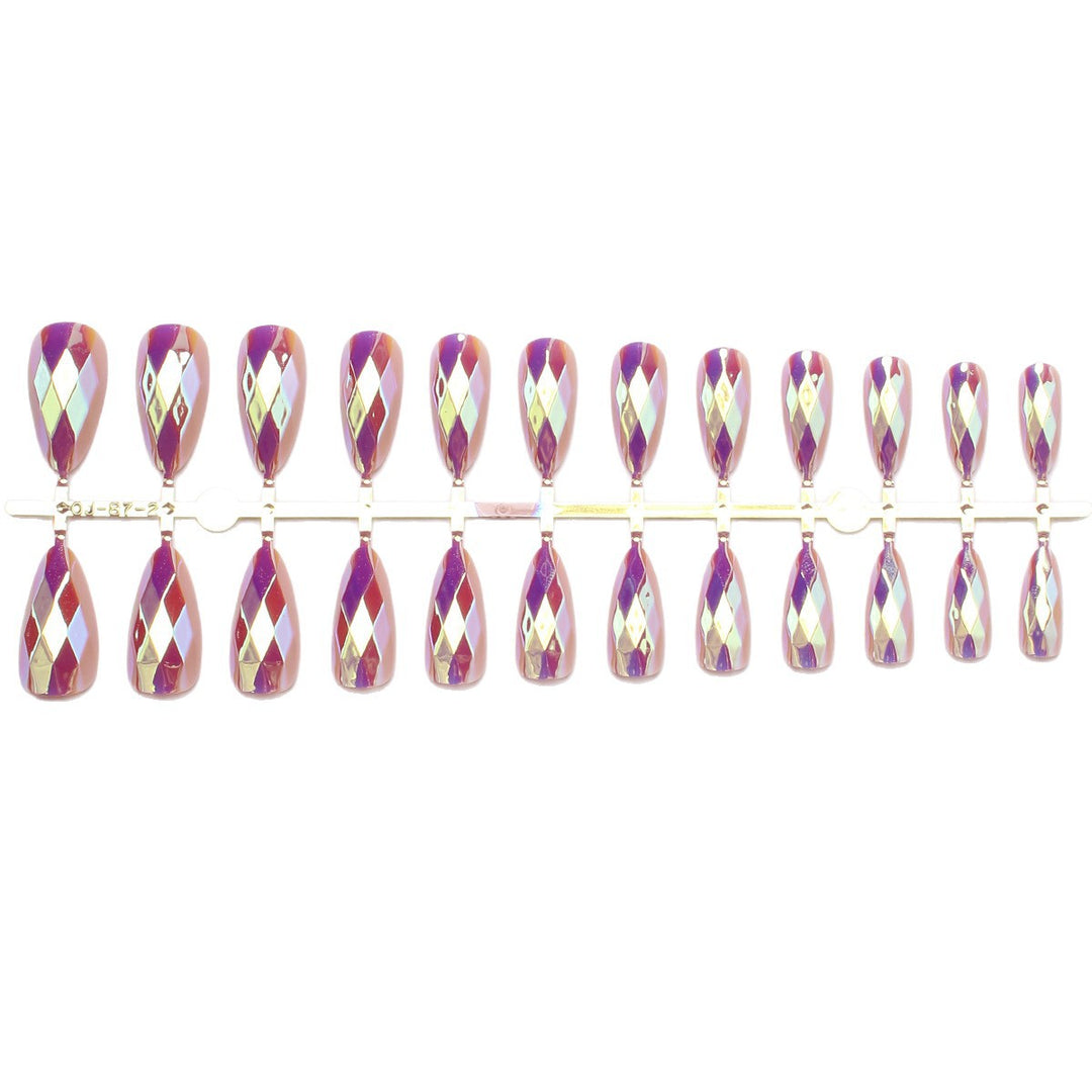 Diamond-Shaped Press-On Nail Set Stornfield