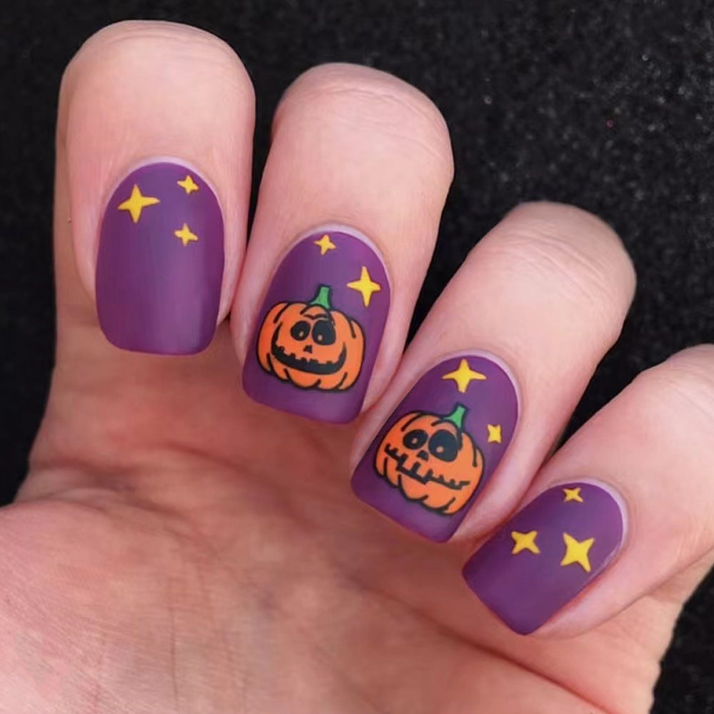 Halloween-Themed Decorative Press-On Nails Stornfield