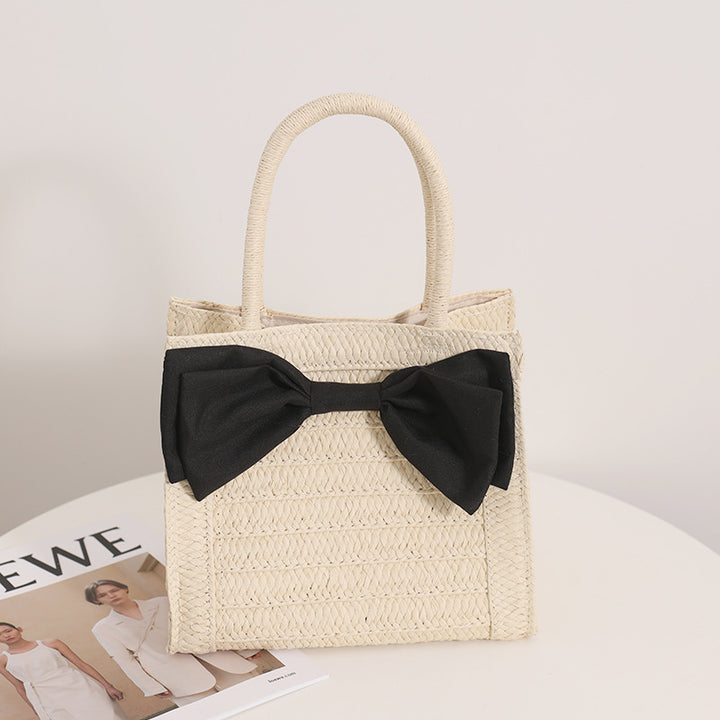 Elegant Bast handbag with bow detail Stornfield