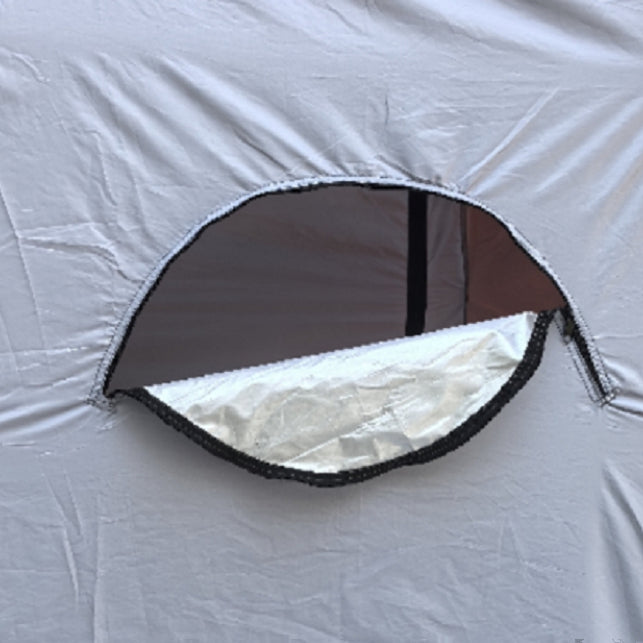 Portable pop-up privacy shower changing tent with zippered door Stornfield