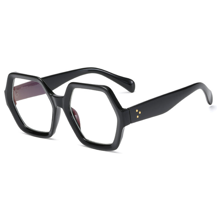 Women's geometric reading glasses in striking honeycomb frame design Stornfield
