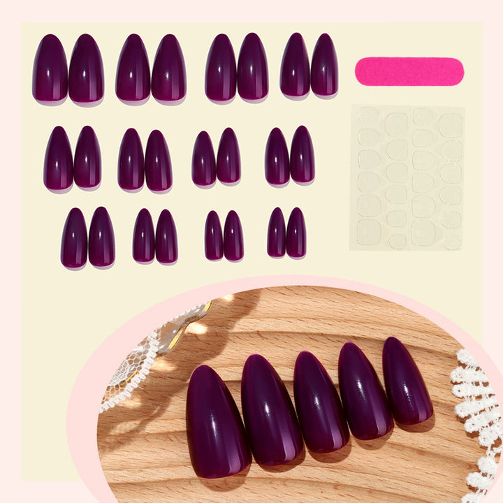 Luxury artificial nail set with pointed designs Stornfield