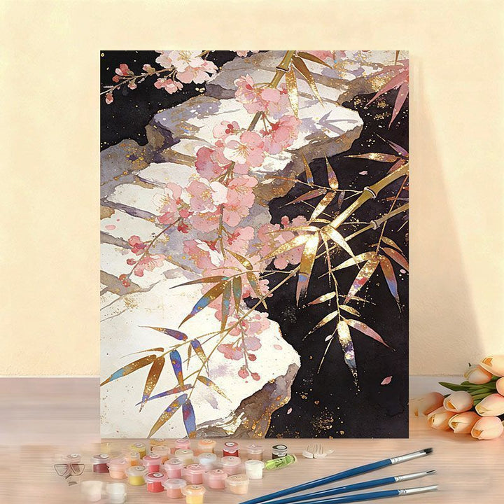 Elegant Floral Paint by Numbers Canvas Art Kit Stornfield