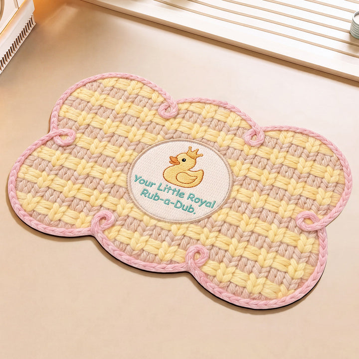 Cloud-Shaped Decorative Bath Mat