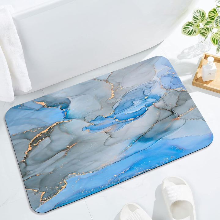 Elegant Abstract Art Bath Mat