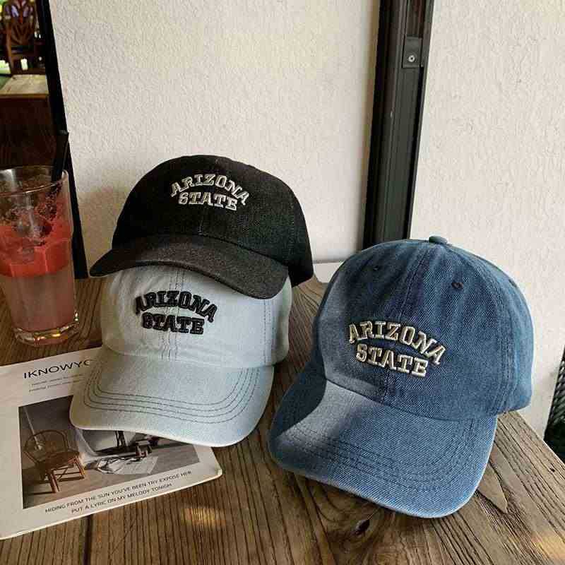 Unisex Vintage-Inspired Embroidered Denim Cap Stornfield