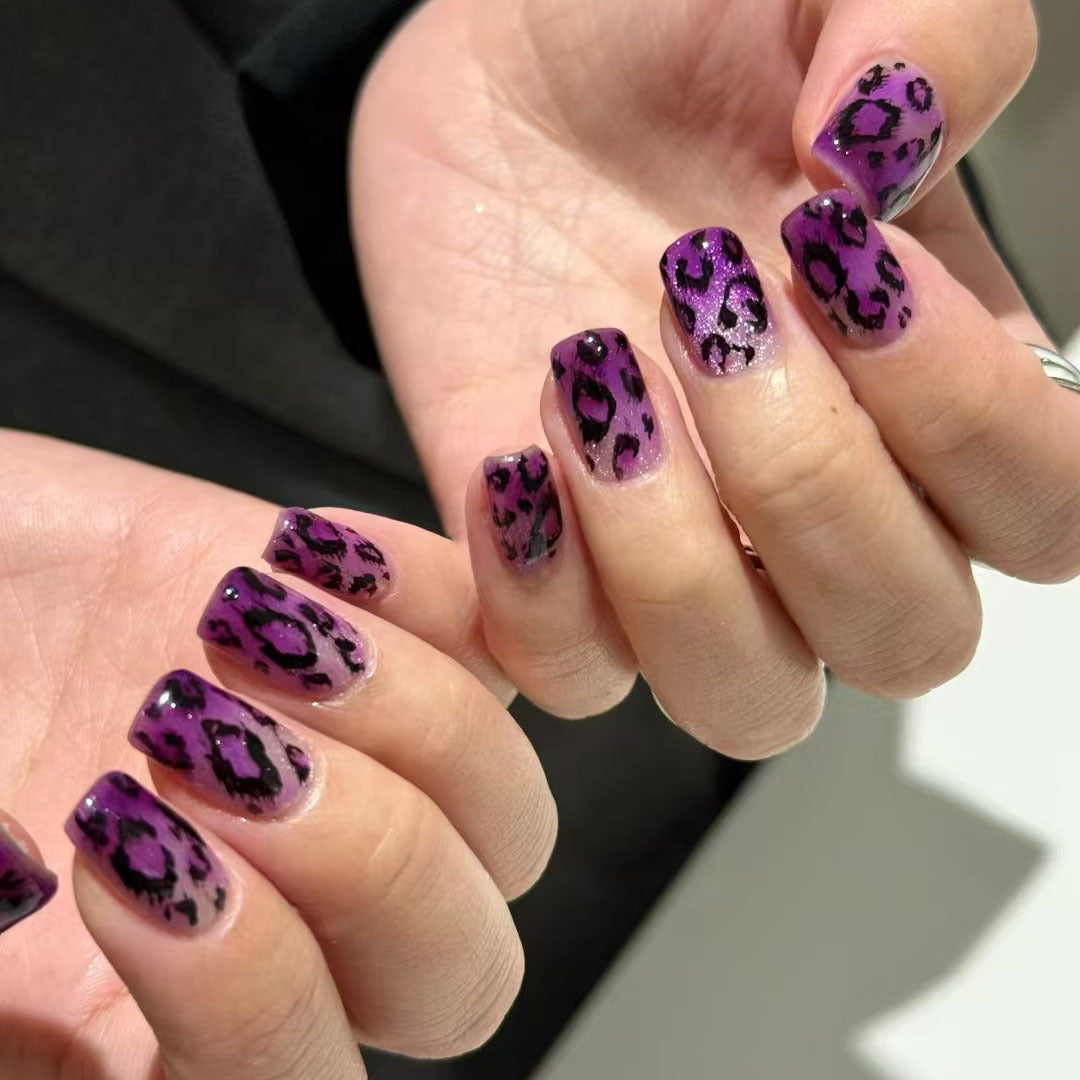 Wild Leopard Print Nail Art Set