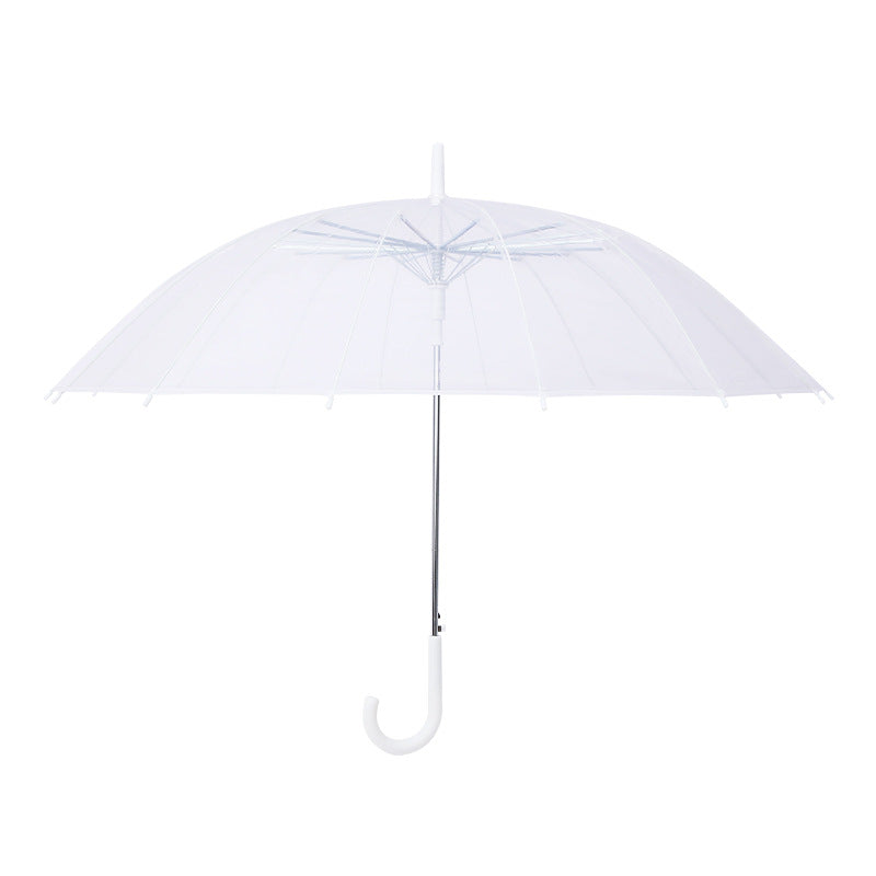 Women Transparent Design Folding Umbrella Stornfield