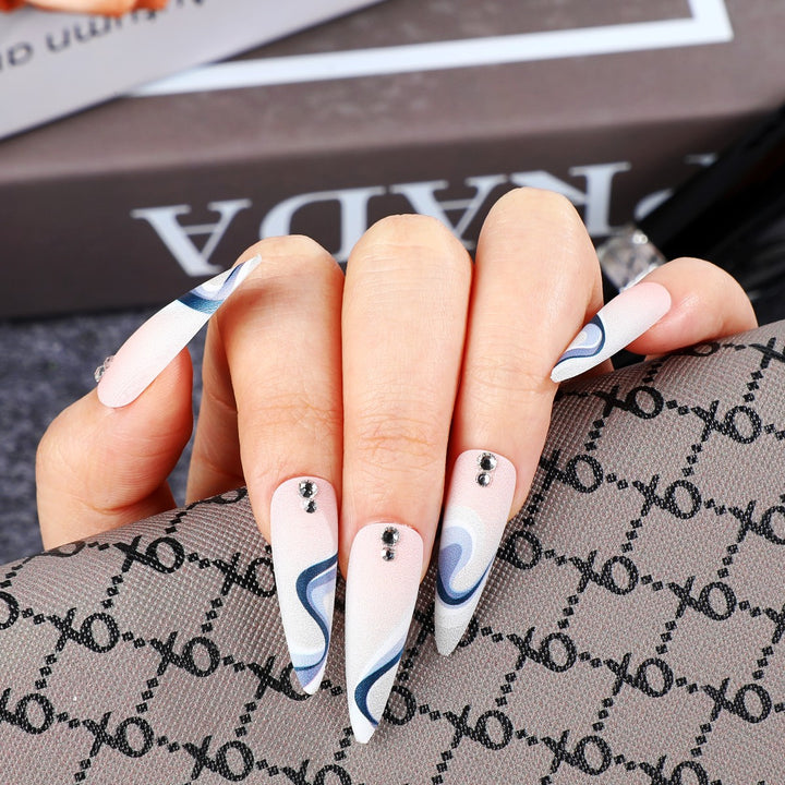 Professional artificial nails with elegant designs Stornfield