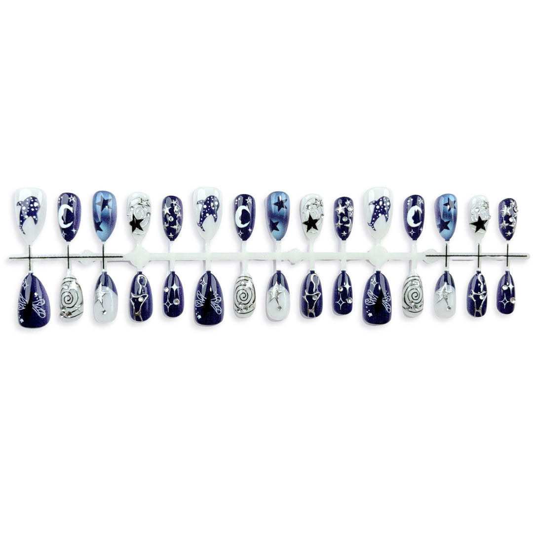 Celestial Design Press-On Nail Art Set