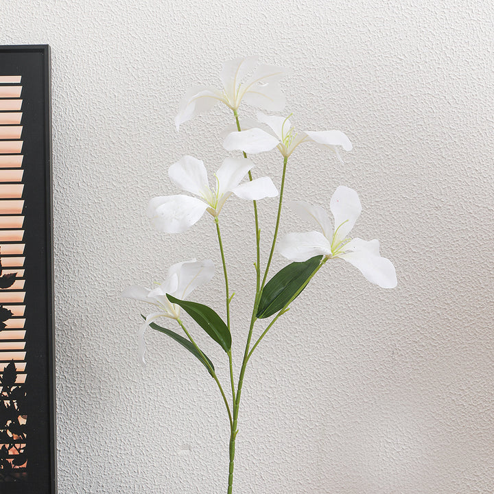 Artificial orchid flower branch with delicate flowers
