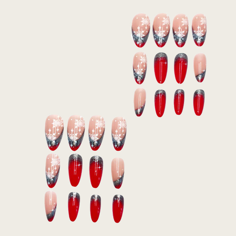 Creative artificial nails with winter motif Stornfield
