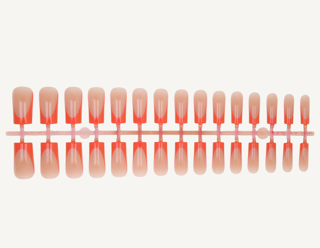 Acrylic nail set with stylish gradient and elegant designs Stornfield
