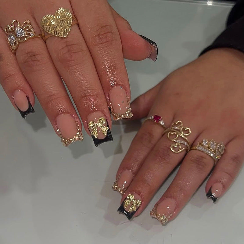 Artificial Nail Art Set with Glamorous Decorations Stornfield