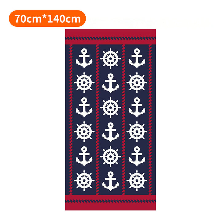 Beach towel with colorful stripe pattern Stornfield