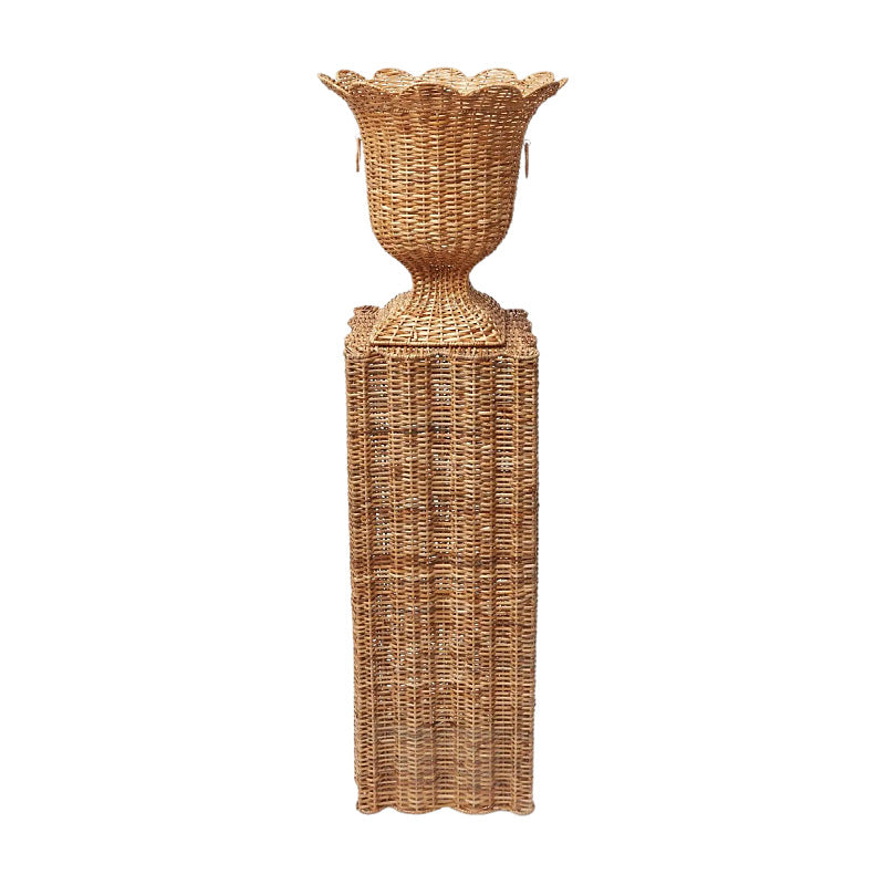 Decorative plant pot stand made of woven material Stornfield