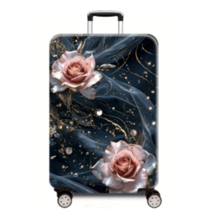 Women's hard-shell travel suitcase with elegant lotus design Stornfield