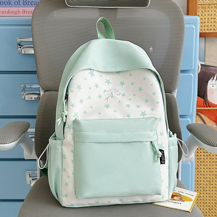 Cartoon-Themed Star-Patterned Backpack Stornfield