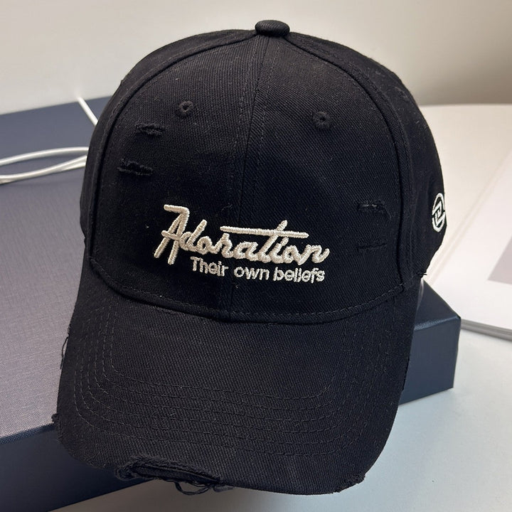 Women's Distressed Embroidered Baseball Cap Stornfield