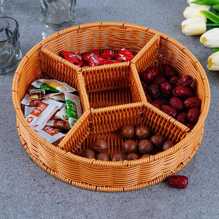Ladies Elegant Round Storage Basket with Clear Lid Stornfield
