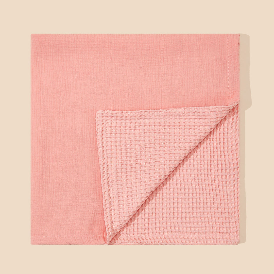 Dual-Textured Muslin Baby Blanket Stornfield