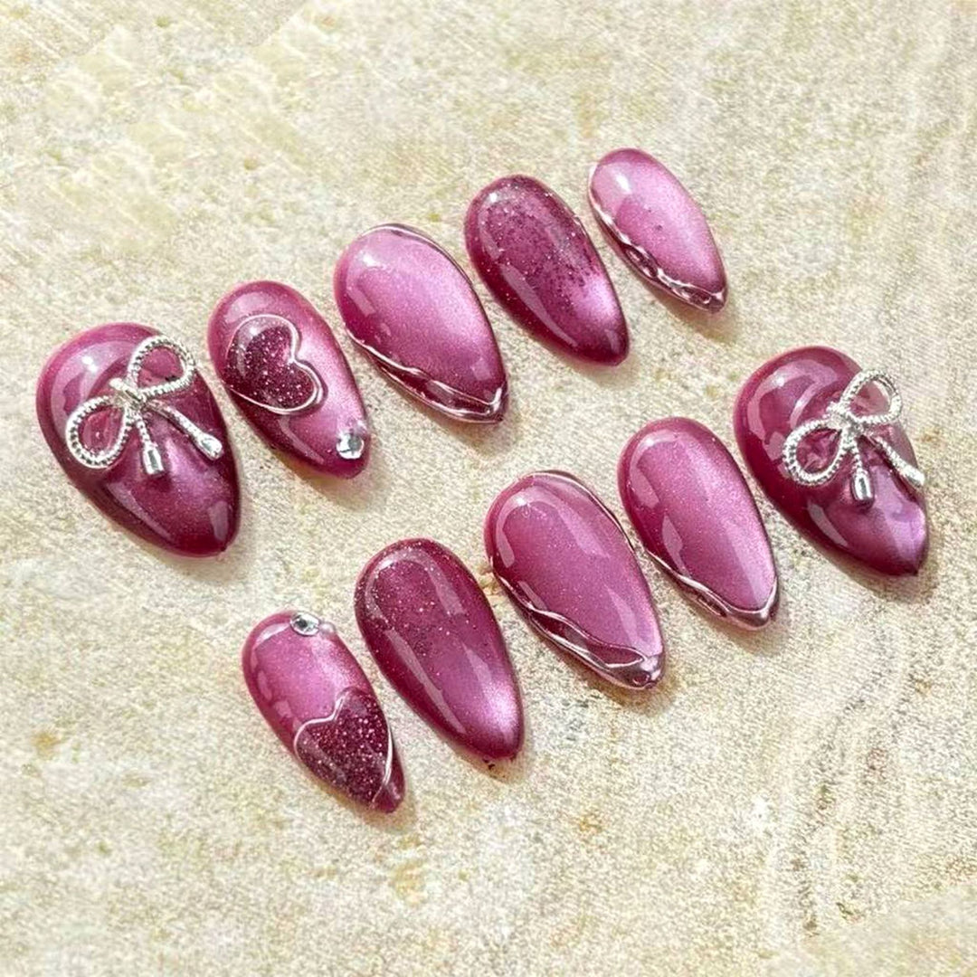 Elegant Artificial Nail Collection with Glitter Motifs Stornfield