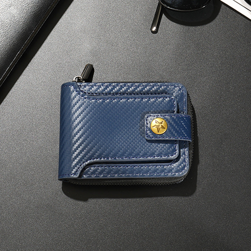 Compact Carbon Fiber Zip Wallet Stornfield