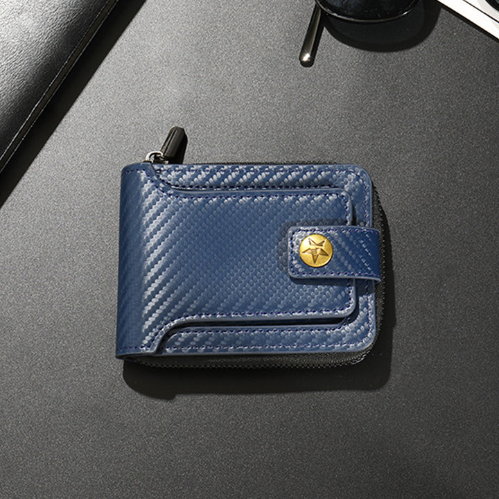 Compact Carbon Fiber Zip Wallet Stornfield