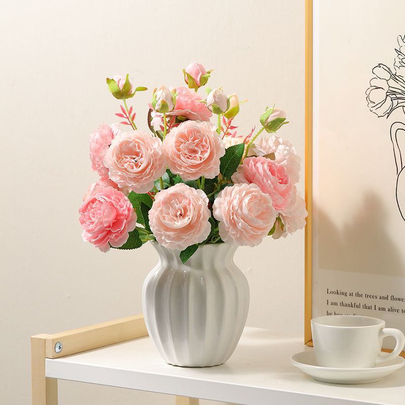Elegant Faux Rose Floral Arrangement
