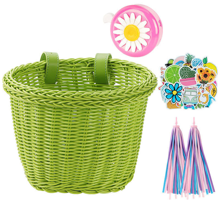 Decorative Woven Bicycle Storage Basket Stornfield