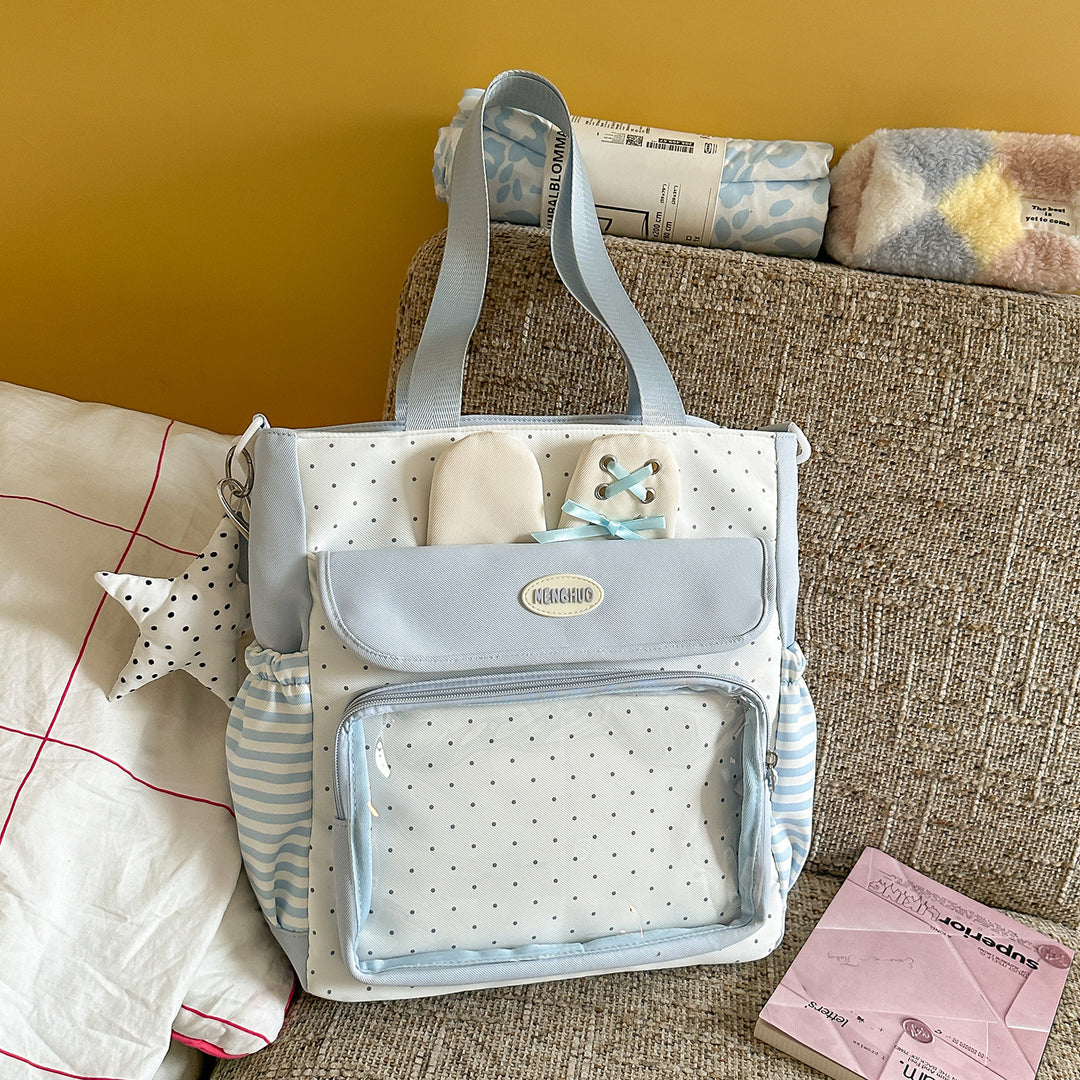 Multi-Compartment Polka Dot Backpack Stornfield