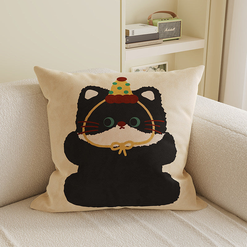 Cute Cartoon Character Throw Pillow