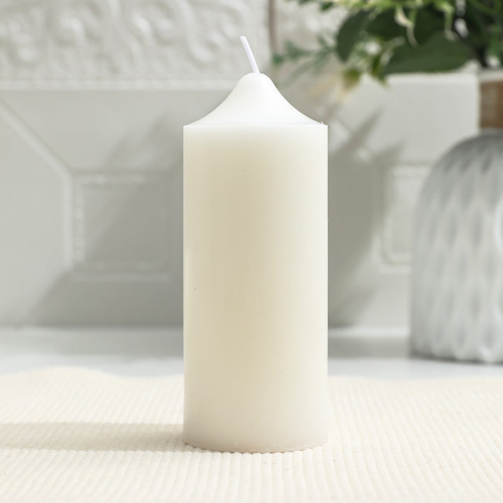 Unscented Long-Burning Pillar Candle for Home Decor