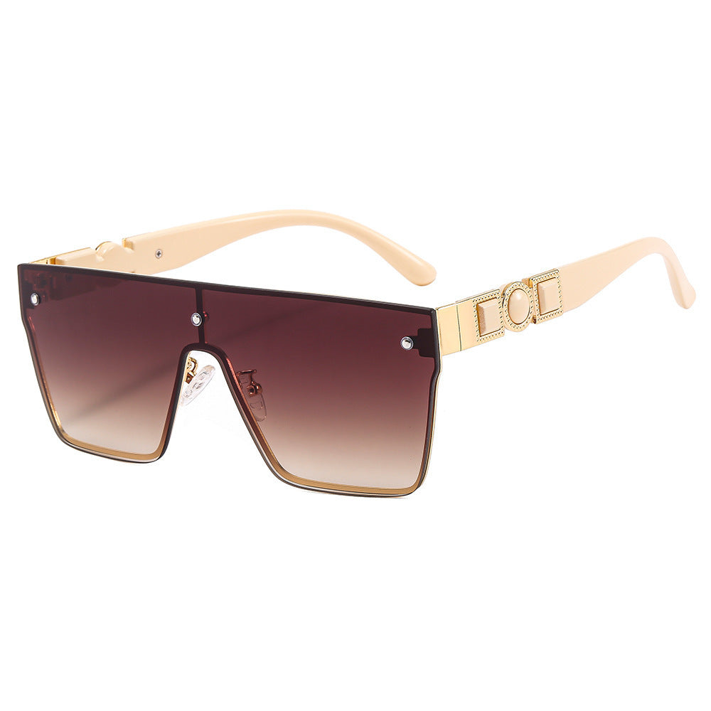 Women's oversized transparent sunglasses with fashionable frame Stornfield