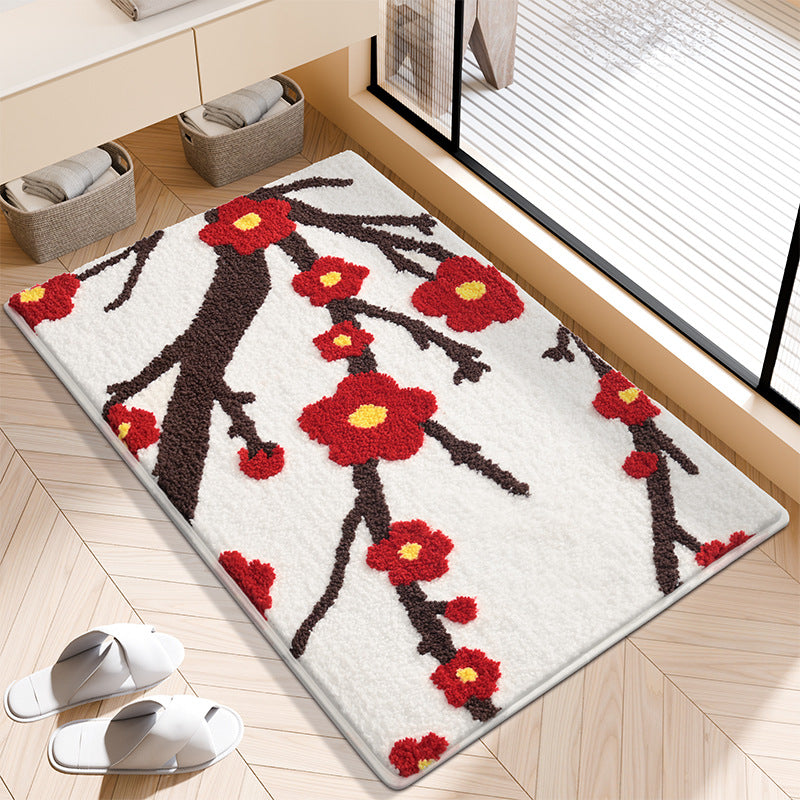 Decorative Floral Bath Rug