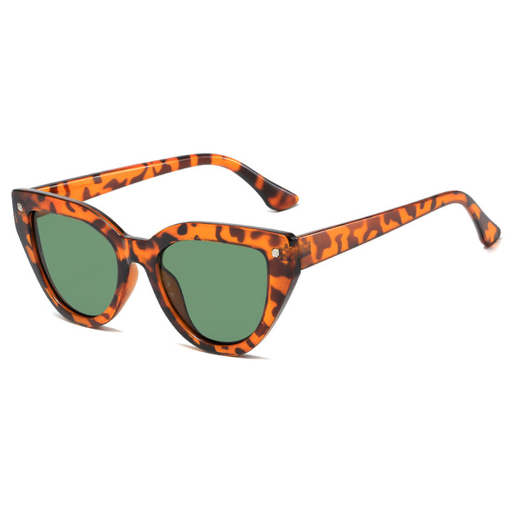 Women's Cat-Eye Sunglasses with Distinctive Animal Print Pattern Stornfield