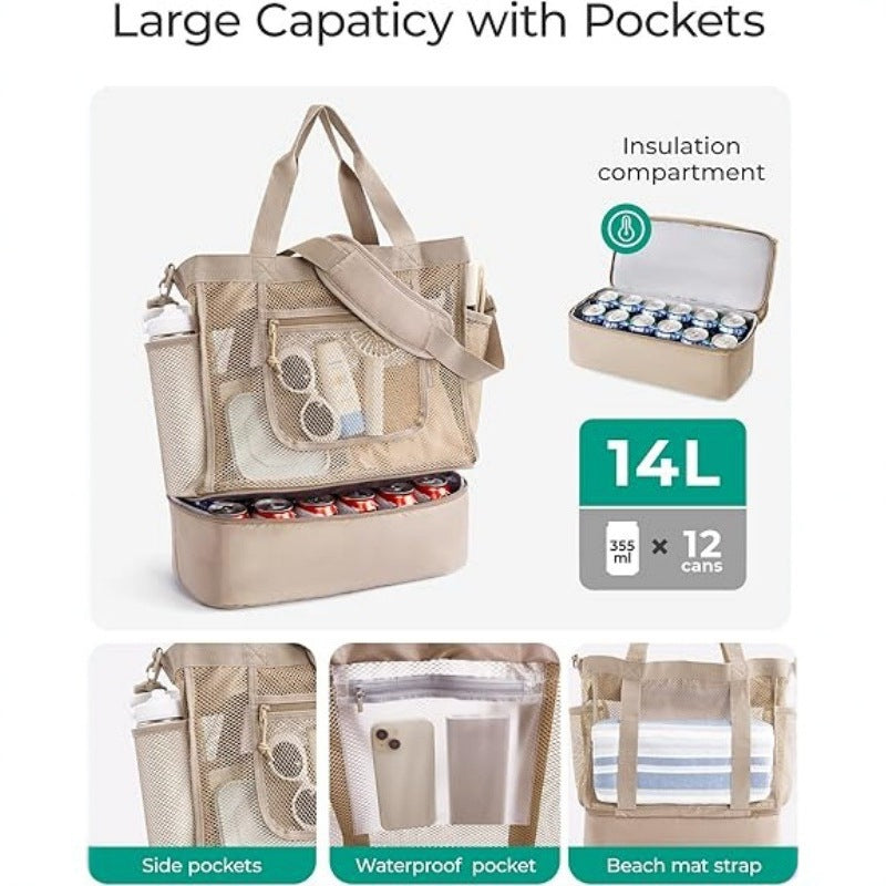 Spacious and Functional Cooler Bag with Removable Compartments Stornfield